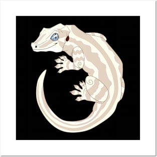 White Gargoyle Gecko Posters and Art